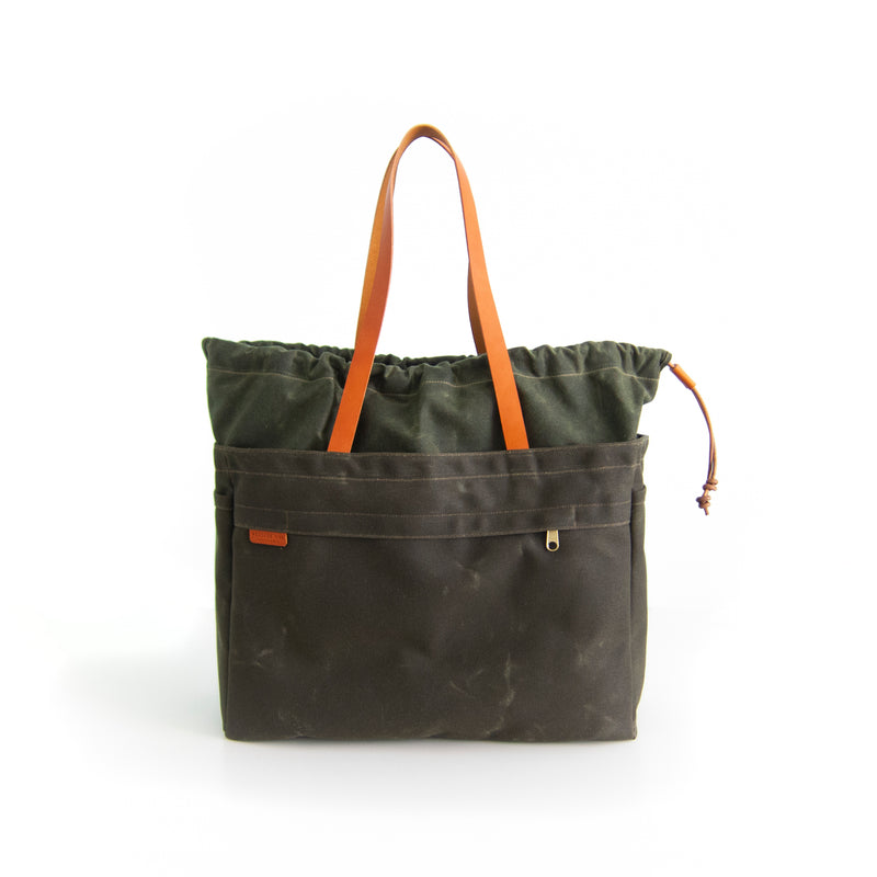 Cabo Tote Bag - Olive Waxed