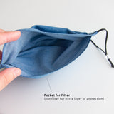 Adult Reusable Face Mask - Pink Star Flower